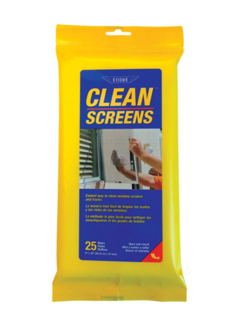 ETTORE Sleek and Modern Window Screen Cleaner White 8 x 10 Inch