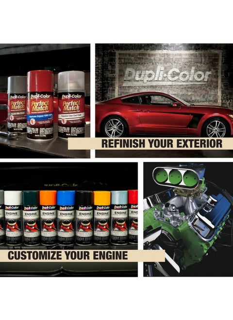 Dupli-Color De1653 Engine Enamel Spray Paint With Ceramic - Red - 12 Oz Aerosol Can