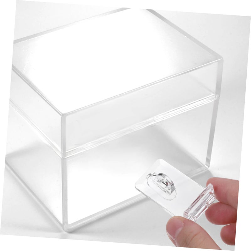 Transparent Acrylic Hasp Lock Buckles 36 Sets For Jewelry Box Cabinets Crafts - Image 4