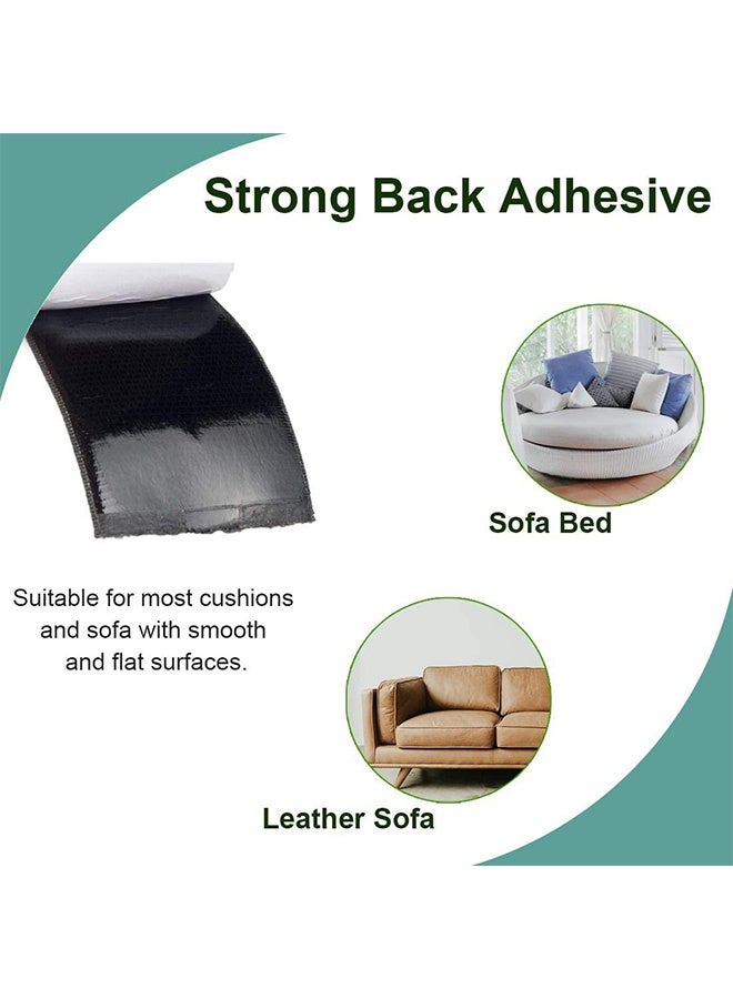 Peachjoy Couch Cushion Non Slip Pads to Keep Couch Cushions from Sliding, Hook and Loop Tape with Adhesive for Smooth Surfaces, 2m Long and 11cm Wide  - Image 3