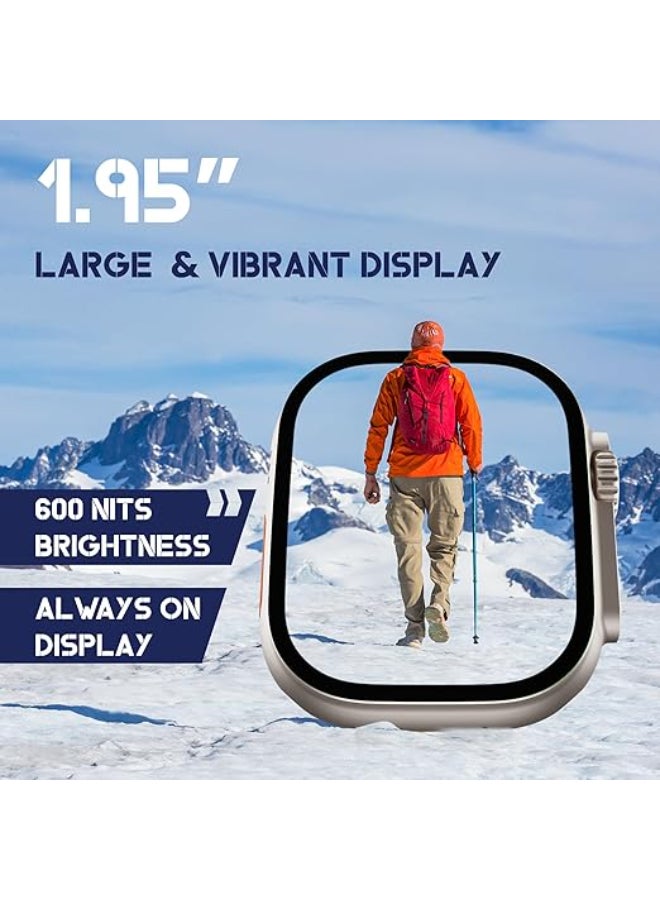 Hammer Renewed - Active 2.0 1.95" Display Bluetooth Calling Smart Watch with Metal Body - Blue - Image 2