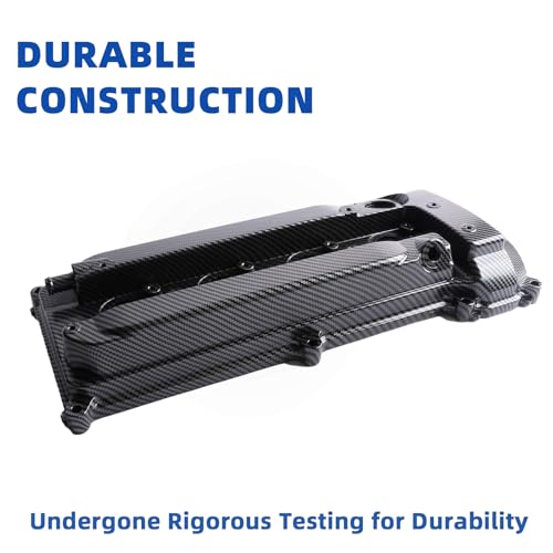 MITZONE Aluminum Carbon Strip Type Valve Cover Compatible with Toyota Camry Solara Highlander Kluger RAV4 Previa Tarago Estima Alphard Matrix Mark X Rukus 2001-2015 for Scion tC xB 2005-2015 2.4L - Image 5