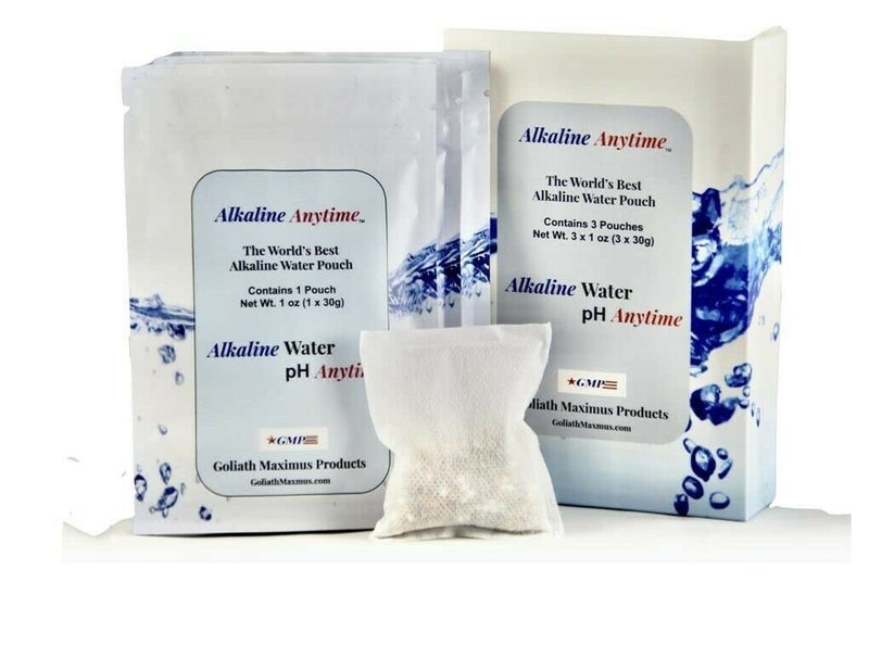 Alkaline Anytime Worlds Best Water Filter Pouch for Alkaline Water- Mobile Filtration System For Pitcher, Cup, Bottle, Jug, any Container -High pH 9.5+ Ionized Electrolytes-Long-Life 60 Gallons- - Image 1