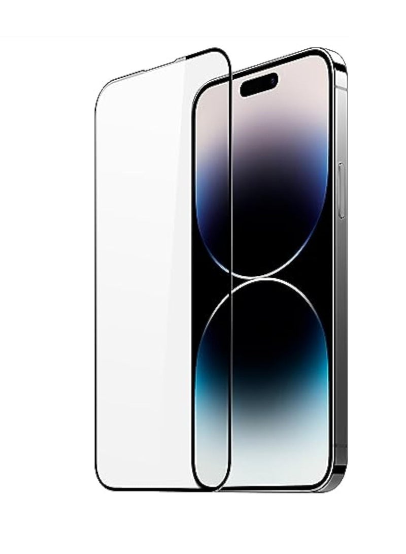 iPhone Series Black Frame Tempered Glass Shockproof Protection Screen Protector for iPhone Series (iphone 15 Pro Max - Image 1