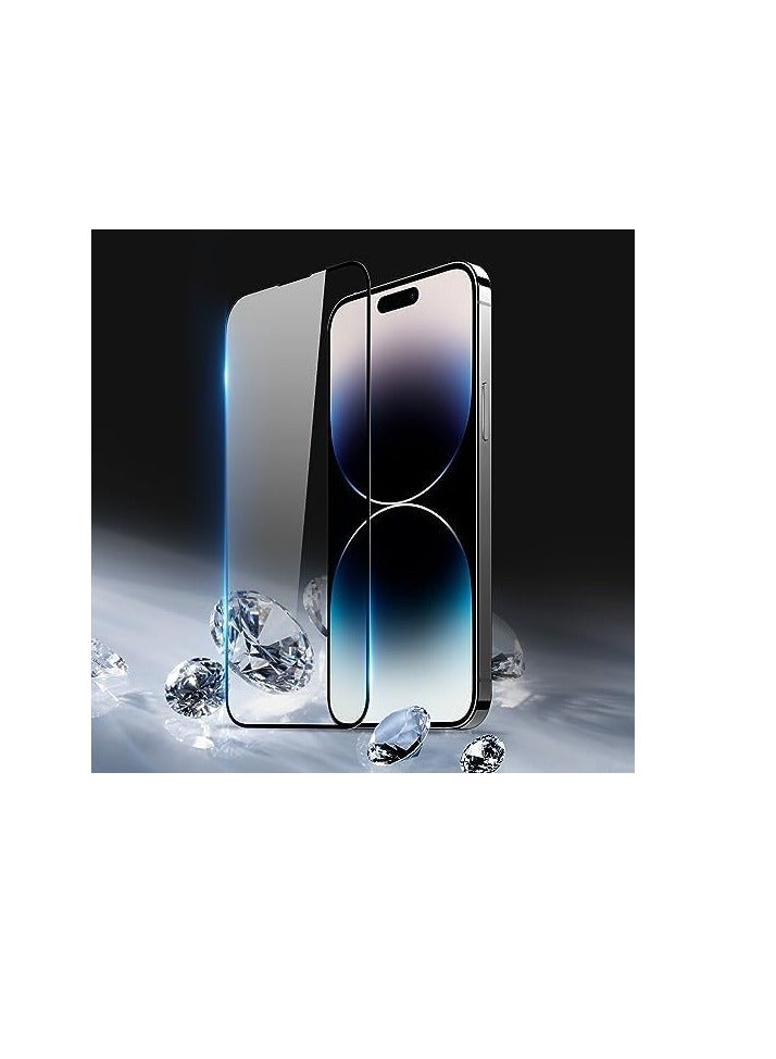 iPhone Series Black Frame Tempered Glass Shockproof Protection Screen Protector for iPhone Series (iphone 15 Pro Max - Image 2