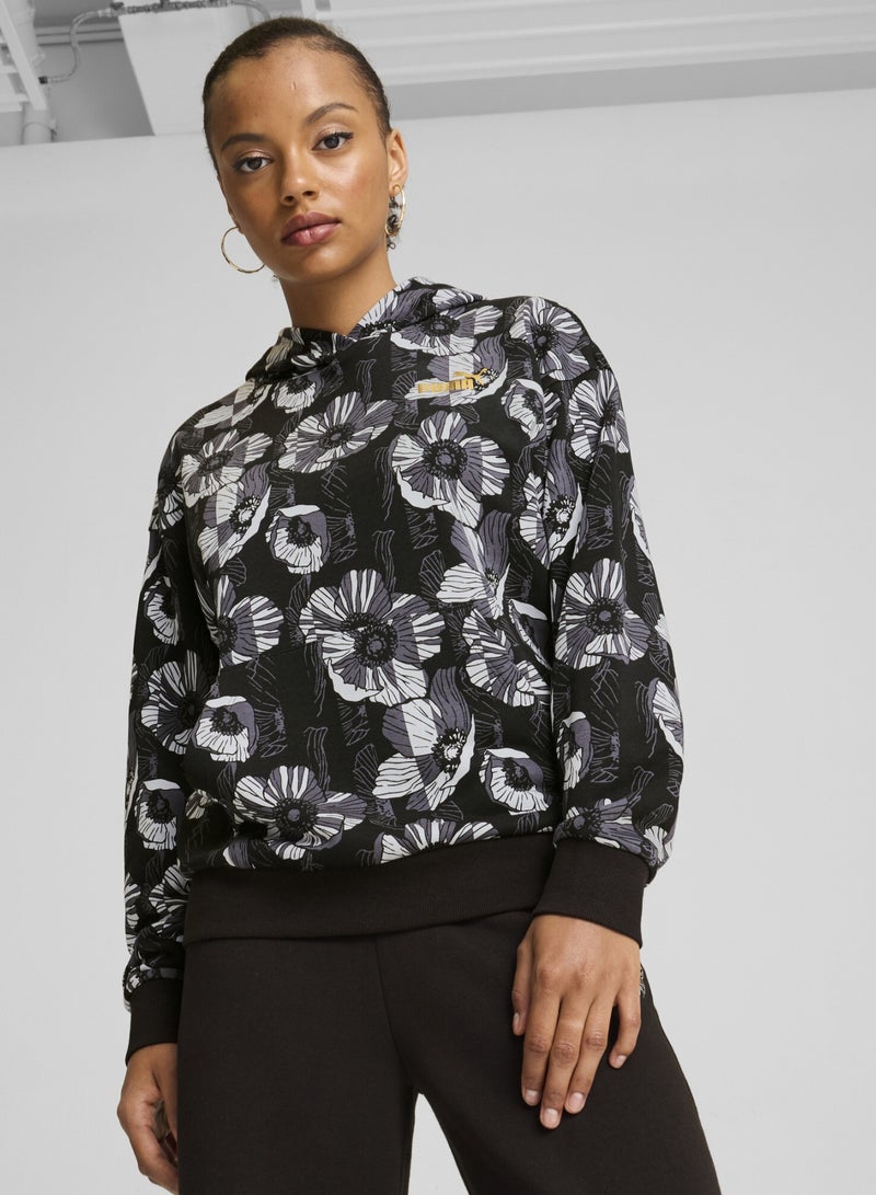 بوما هودي مزين برسومات من تشكيلة ESS+ CLASS ACT للنساء - Image 1