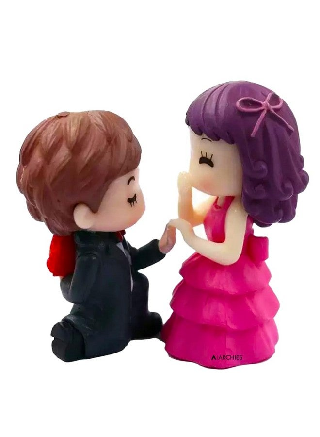ARCHIES Romantic Love Miniature Figurines Showpiece Valentine Gift for Girlfriend, Boyfriend, Lover, Couples, Husband, Wife | Birthday | Valentines Day | Anniversary VALG20 - Image 1