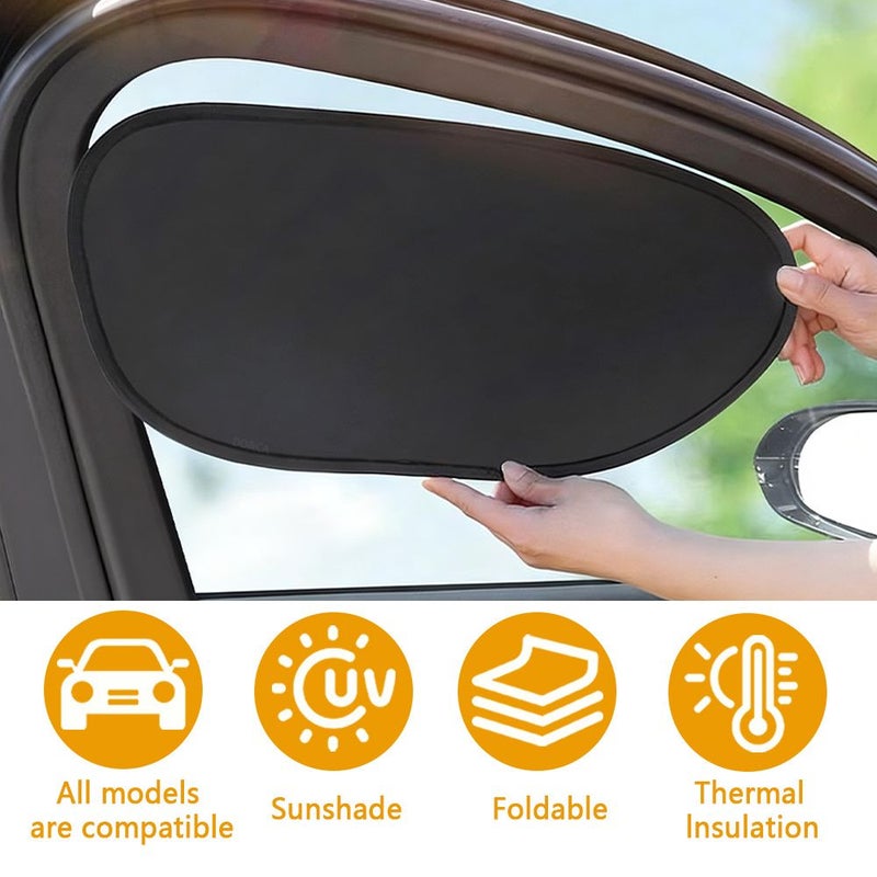 Rear Window Car Sunshade Blocks 99% UV Rays Ideal for Privacy Camping - Image 1