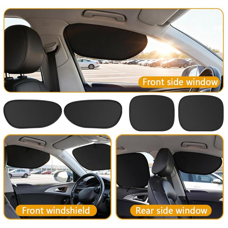 Rear Window Car Sunshade Blocks 99% UV Rays Ideal for Privacy Camping - Image 5