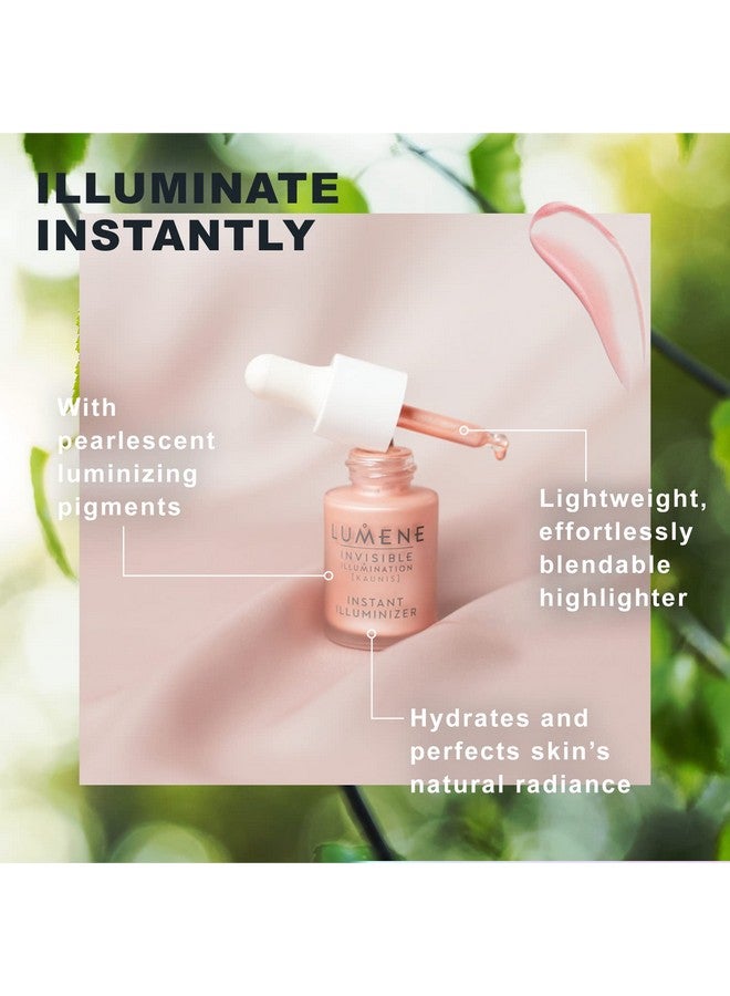 Lumene Invisible Illumination Instant Illuminizer Rosy Dawn Lightweight Hydrating Liquid Highlighter Glowing Skin Makeup Highlighter For A Natural Radiance Highlight Illuminator (0.5 Fl Oz) - Image 5