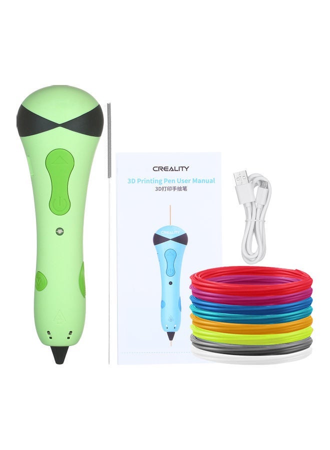 NIBEMINENT Adjustable Speed 3D Printing Pen Green - Image 1