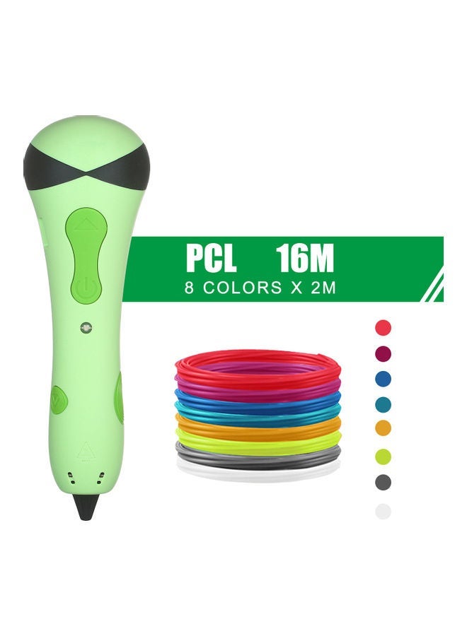 NIBEMINENT Adjustable Speed 3D Printing Pen Green - Image 2