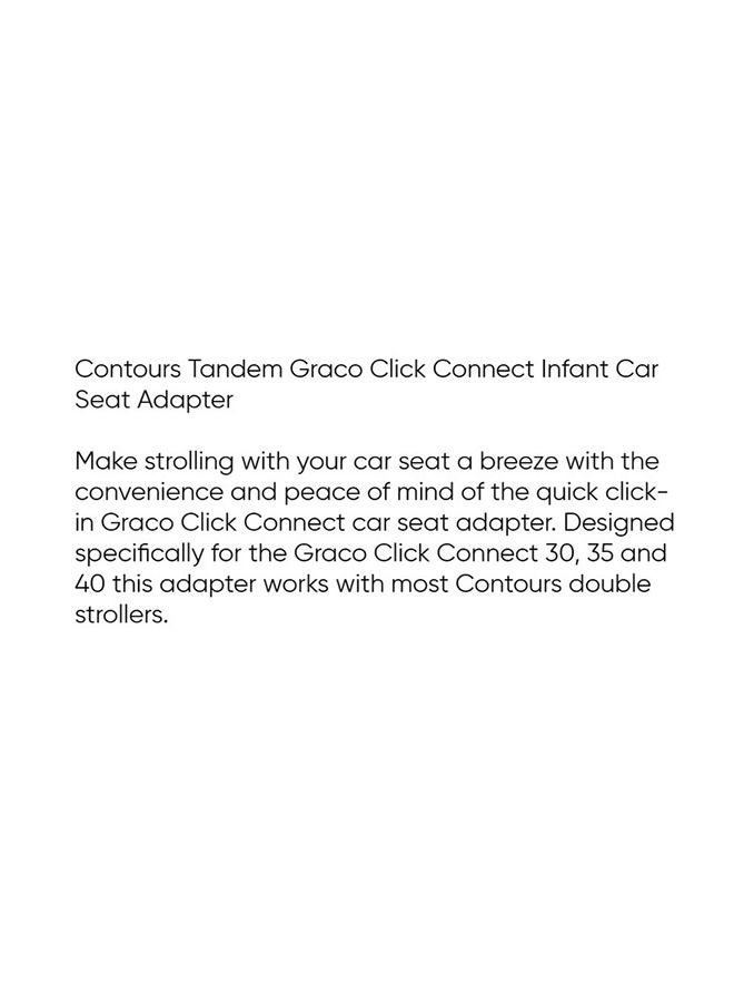 Contours Tandem Infant Car Seat Adapter - Black - Image 5