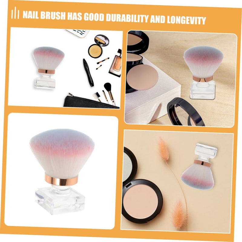 Professional Manicure Kit 2PCS Nail Brushes Soft Bristles For Dust Removal Pedicure - Image 3