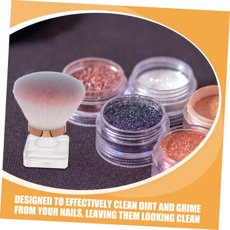 Professional Manicure Kit 2PCS Nail Brushes Soft Bristles For Dust Removal Pedicure - Image 5