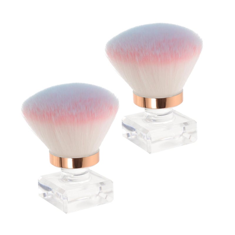 Professional Manicure Kit 2PCS Nail Brushes Soft Bristles For Dust Removal Pedicure - Image 1