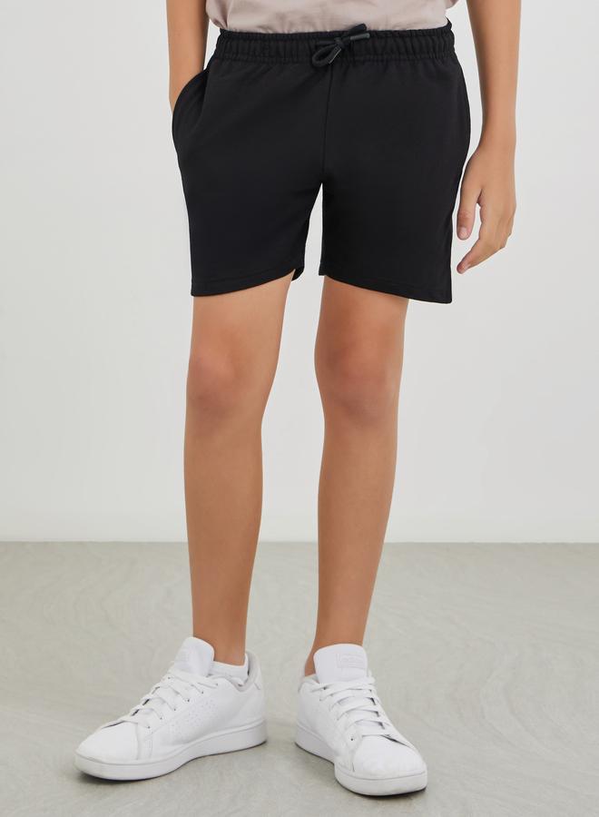 ستايلي شورت موحد للمدرسة للأولاد ستايلي سادة برباط - Image 1