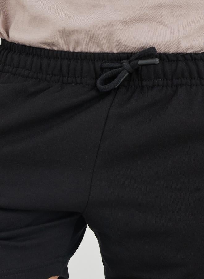 ستايلي شورت موحد للمدرسة للأولاد ستايلي سادة برباط - Image 3