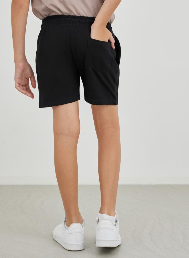 ستايلي شورت موحد للمدرسة للأولاد ستايلي سادة برباط - Image 4