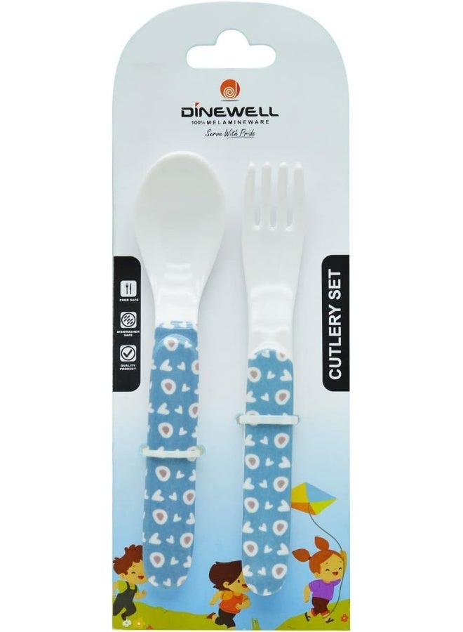 DINEWELL مجموعة ملاعق وشوك للأطفال من داينويل - ملعقة باندا، DWC2148PAN، 6'' - Image 4