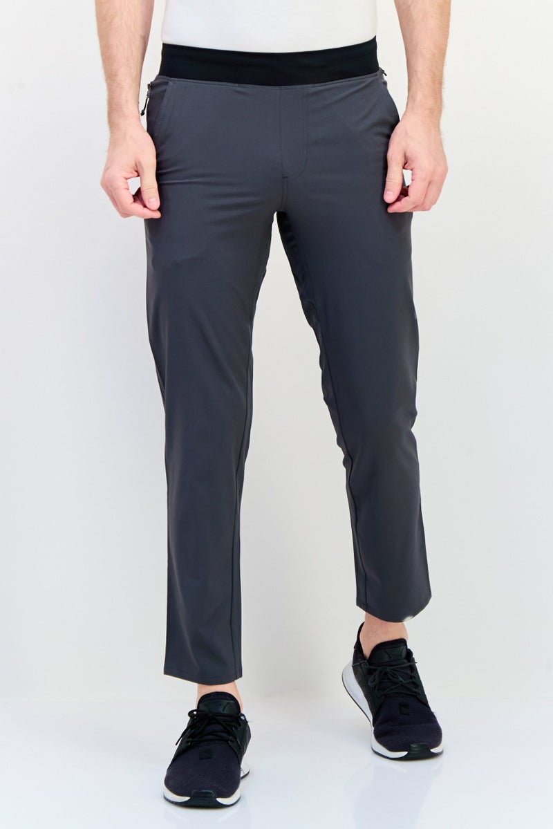 SKECHERS Men Sportswear Fit Outdoor Track Pants, Grey - Image 1