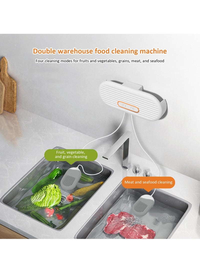 SYOSI Fruits and Vegetable Washing Machine, Wall Mounted Food Purifier, Washable Fruit Washing Machine Vegetable Purifier, Fruit Cleaner Device, for Fruit, Veggies, Meat - Image 3