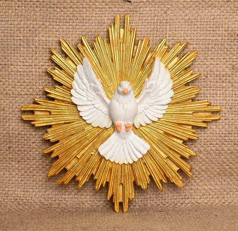 KariGhar® Faith Dove Holy Spirit Catholic wall Hanging Idol Perfect for Prayer Room/Drawing Room/Decoration & Gifting (5 x 11 x 11 CM) A0054 (4.5 x 4.5 INCH) - Image 4