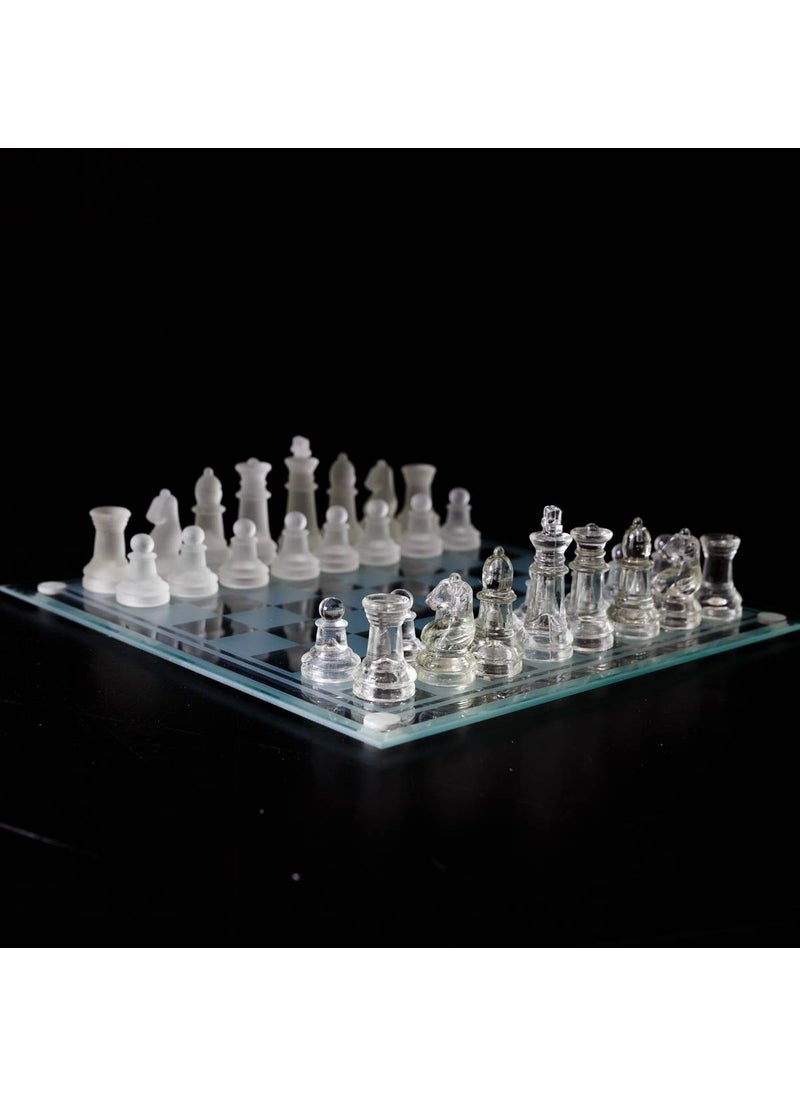 Sinerji Shop - Glass Chess Glass Chess Set (25 cm x 25 cm) - Image 1