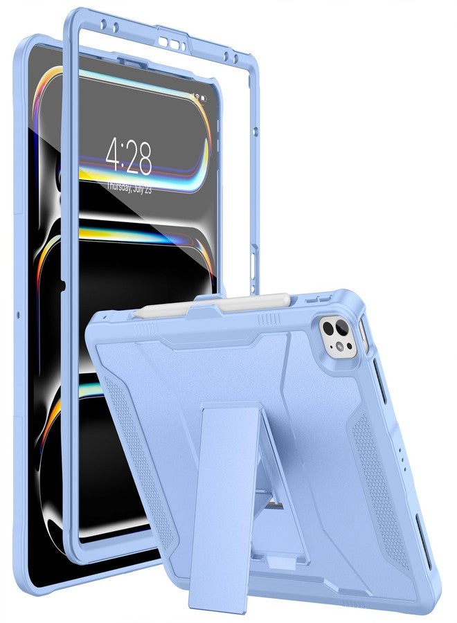 Soke Case for iPad Air 13 Inch M3/M2 (2025/2024),iPad Pro 13 Inch M4,iPad Pro 12.9(2022 2021 2020,6th/5th/4th Gen), Rugged Shockproof Protective Cover with Built-in Kickstand - Light Blue - Image 1
