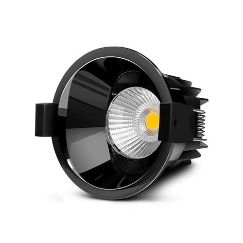 Wipro 12w Alpha Trimless Black COB | Neutral White (4000K) | Aluminium PDC Heat Sink | Sharp Beam Angle with Reflector for Home, Office and Store Cabinet Display | Pack of 1 - Image 3
