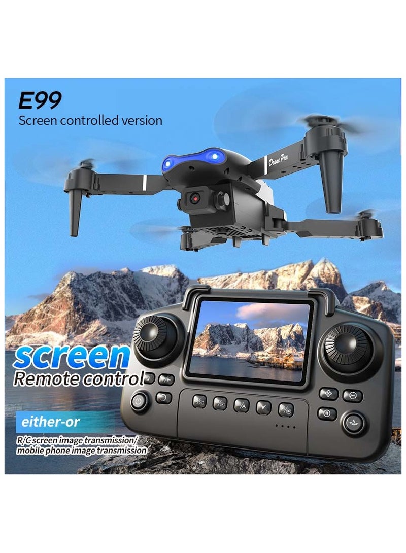 E99 Mini Drone with Camera – Brushless Motor, Remote Control Quadcopter with Screen, FPV Flow, Kids Friendly Aircraft - Image 3
