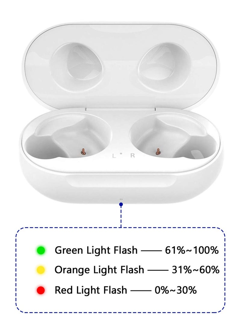 SYOSI - Charging Case for Samsung Galaxy Buds (SM-R170 R175) - Replacement Charger Dock Station, Supports Bluetooth Pairing, Charging for Galaxy Buds Bluetooth Earbuds, White - Image 1
