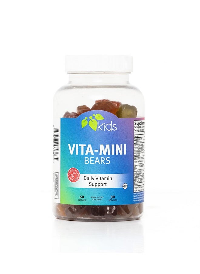 Mountain Meadow Herbs Mountain Meadow Herbs Vita-Mini Bears for Children | Multivitamin with Biotin, Folic & Pantothenic Acid, Iodin, Zinc | for Children’s Healthy Development | Fruit Gummies, 60 ct.  - Image 1