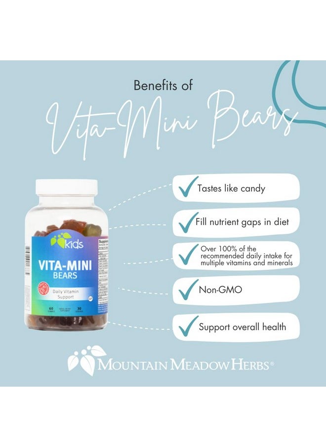 Mountain Meadow Herbs Mountain Meadow Herbs Vita-Mini Bears for Children | Multivitamin with Biotin, Folic & Pantothenic Acid, Iodin, Zinc | for Children’s Healthy Development | Fruit Gummies, 60 ct.  - Image 4