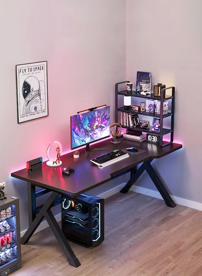 Gladiator Modern Gaming Desk & Ergonomic Gladiator Gaming Chair Set LED Compatible Workstation Table with Premium Comfort Chair for Home & Office - Image 4