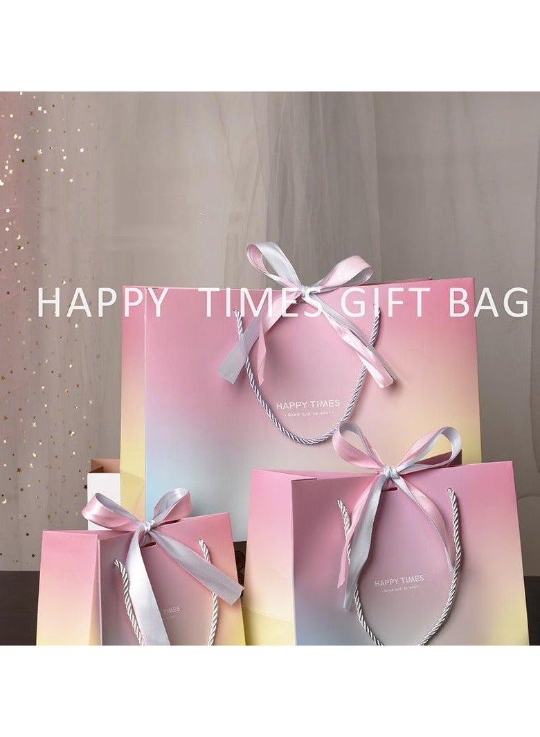 PEI  AN HappyTimes Macaron Gift Bags with Ribbon – Elegant  Reusable Hand Carry Bags for Cosmetics, Presents, and Party Favor (4 Pieces) - Image 4
