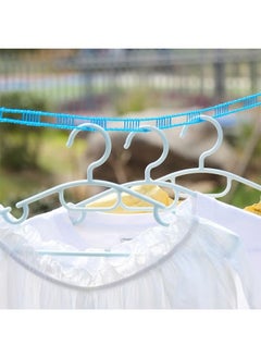 Generic 3Pcs Anti-slip and Windproof Clothes Drying Rope Fence Type Clothes Quilt LineAdjustable Nylon Cloth Suspension Clothes Drying Rope 5 Meters For Portable Travel Clothing Indoor and Outdoor Laundry  - Image 5