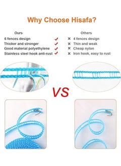 Generic 3Pcs Anti-slip and Windproof Clothes Drying Rope Fence Type Clothes Quilt LineAdjustable Nylon Cloth Suspension Clothes Drying Rope 5 Meters For Portable Travel Clothing Indoor and Outdoor Laundry  - Image 3