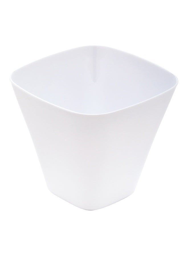 Restaurantware 4 Ounce Tasting Cups, 100 Square Plastic Appetizer Cups - Recyclable, Crack Resistant, White Plastic Individual Dessert Serving Cups, For Parties or Weddings, - Image 1