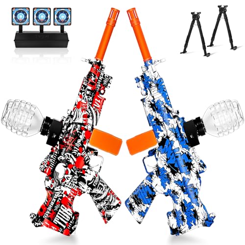 ONEXIZ 2 Set Electric Splatter Blaster Toy Outdoor Team Games Christmas Halloween Birthday New Year Gift for Ages 14Classic Red Classic Blue - Image 1