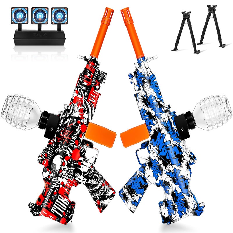 ONEXIZ 2 Set Electric Splatter Blaster Toy Outdoor Team Games Christmas Halloween Birthday New Year Gift for Ages 14Classic Red Classic Blue - Image 3