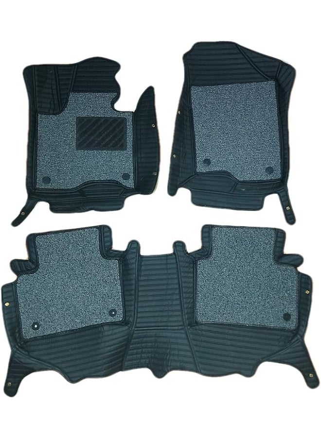 دواسات سيارة 9D فاخرة ثلاثية الطبقات (طقم 3 قطع) - تغطية كاملة وحماية شاملة للأرضية - مقاومة للمياه والأتربة ومضادة للانزلاق للاستخدام اليومي - Image 1