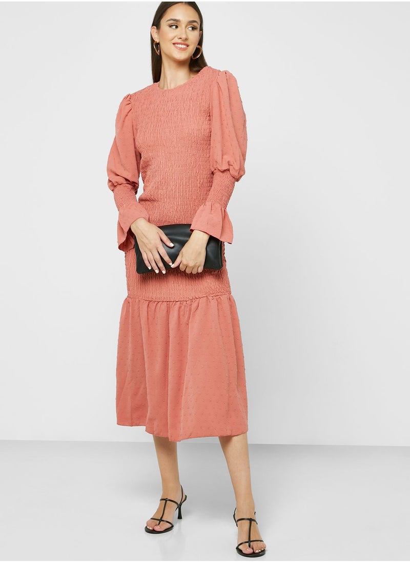ELLA - Shirred Bodycon Dress - Image 1