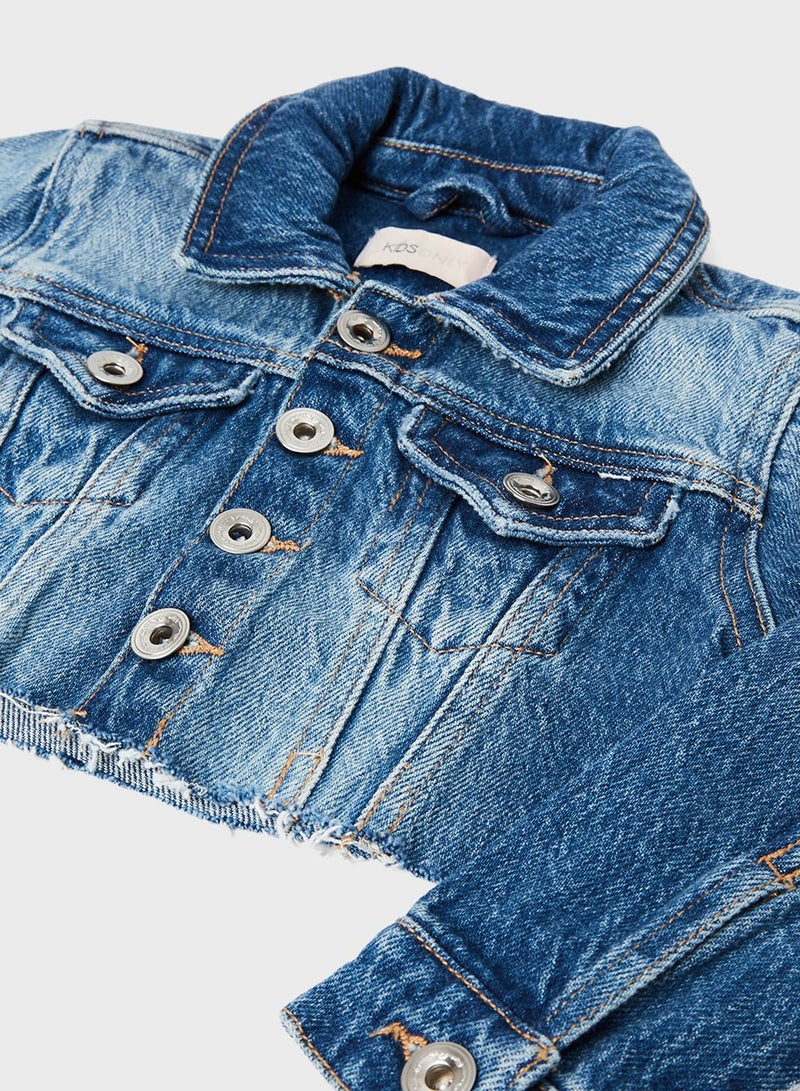 ONLY Kids Casual Denim Jacket - Image 3