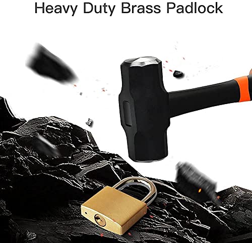 Guliffen Solid Brass Padlock with Key with 1-9/16 in. (40 mm) Wide Lock Body,Keyed Padlock for Sheds, Storage Unit School Gym Locker, Fence, Toolbox, Hasp Storage - Image 5