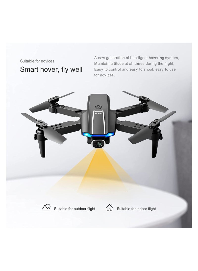 null - Goo lRC S65 Mini Drone with Camera for Adults 4K UHD Dual Camera FPV Drone Foldable RC Quadcopter with 3D Flips Trajectory Flight Gesture Photo Video Headless Mode Bag and 2 Batteries Black - Image 1