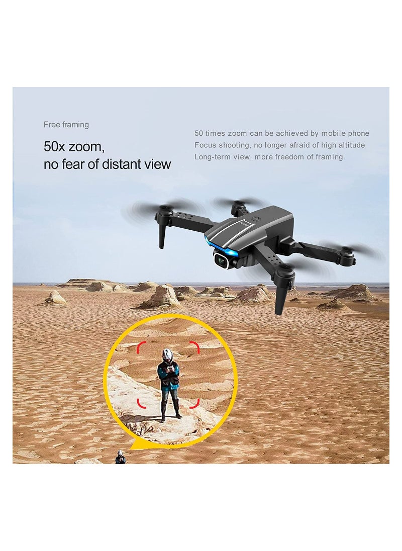 null - Goo lRC S65 Mini Drone with Camera for Adults 4K UHD Dual Camera FPV Drone Foldable RC Quadcopter with 3D Flips Trajectory Flight Gesture Photo Video Headless Mode Bag and 2 Batteries Black - Image 1