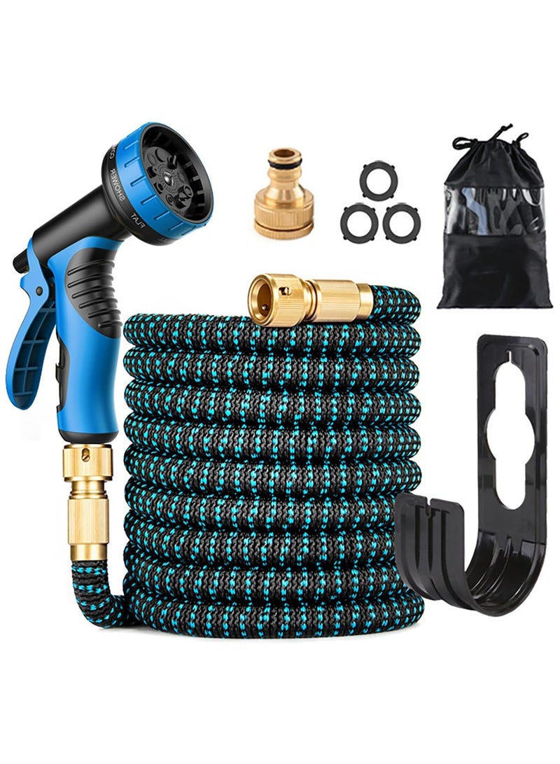 Generic Garden Hose, 75 FT Expandable Water Hose, Green Garden Hose With Multi Pattern Sprayer | Water Hose For All Gardening and Outdoor Needs | Premium Quality Green Garden Hose(75FT/22.5M) - Image 1