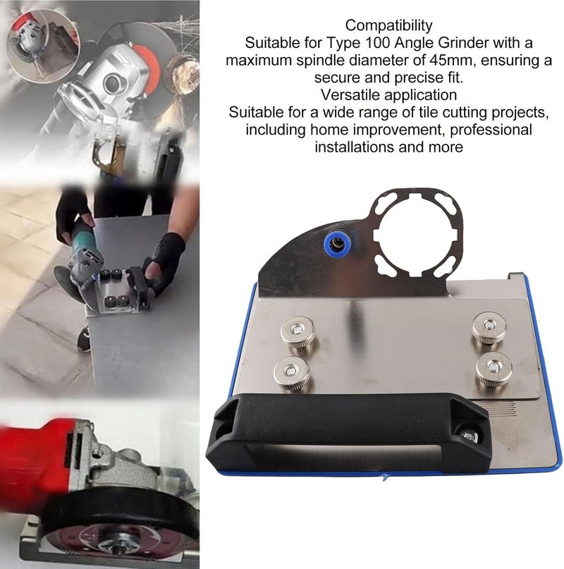 Portable chamfer 100 type woodworking bricklayer universal 45 degree angle tile cutting multi-function adjustable tile chamfer - Image 5