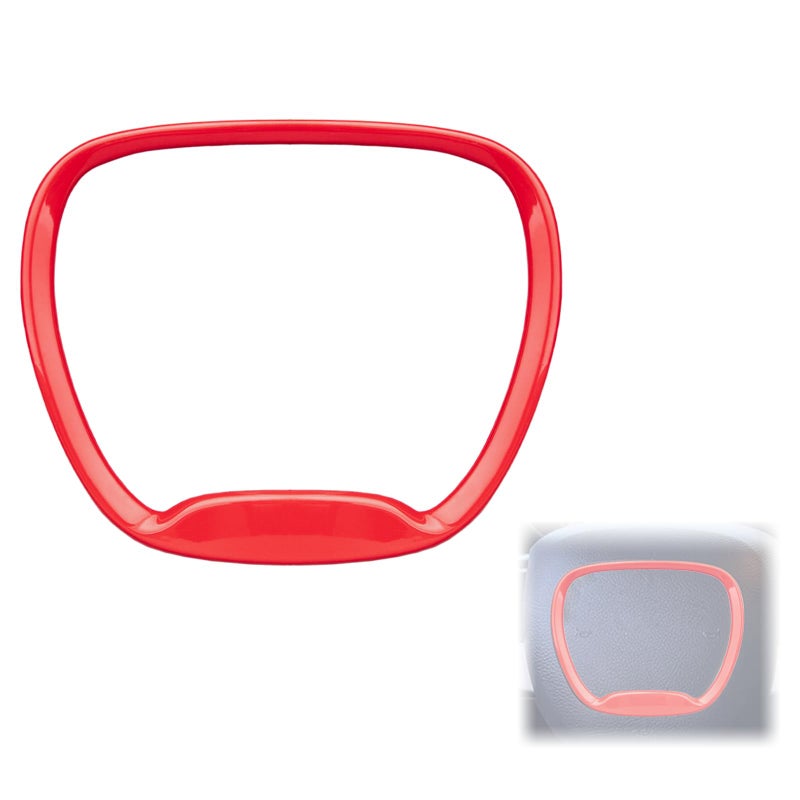 VANEST Central Control Steering Button Frame Trim Compatible with Dodge Challenger Durango 2015-2025, Car Interior Decoration Accessories (Red) - Image 1